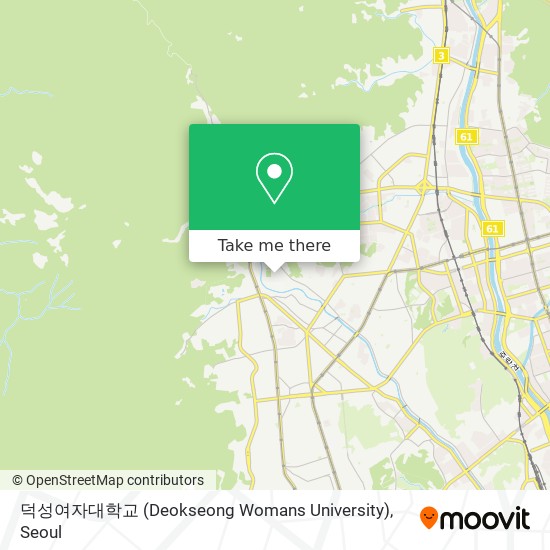 덕성여자대학교 (Deokseong Womans University) map