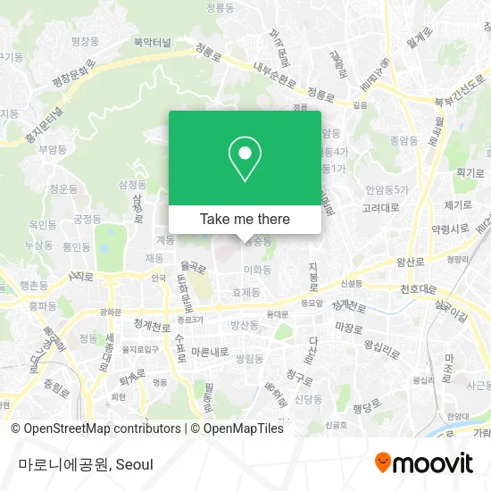 마로니에공원 map