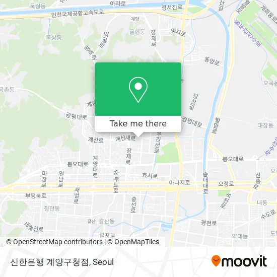 신한은행 계양구청점 map