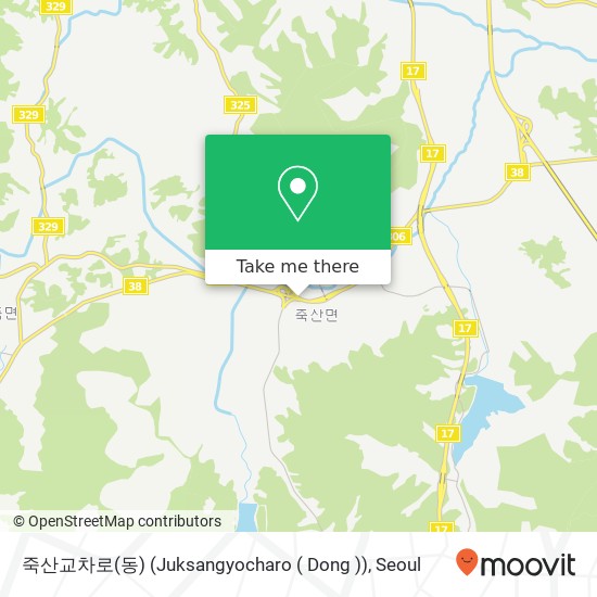 죽산교차로(동) (Juksangyocharo ( Dong )) map