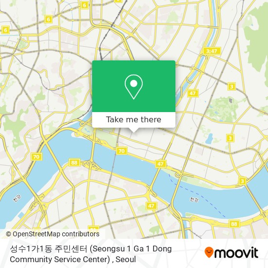 성수1가1동 주민센터 (Seongsu 1 Ga 1 Dong Community Service Center) map