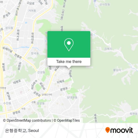 은행중학교 map