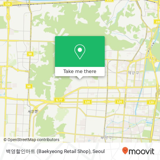 백영할인마트 (Baekyeong Retail Shop) map