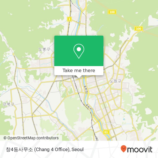 창4동사무소 (Chang 4 Office) map