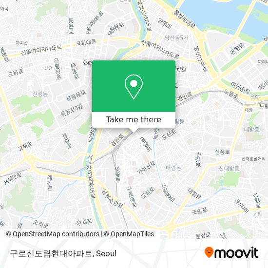 구로신도림현대아파트 map
