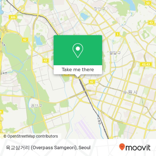 육교삼거리 (Overpass Samgeori) map