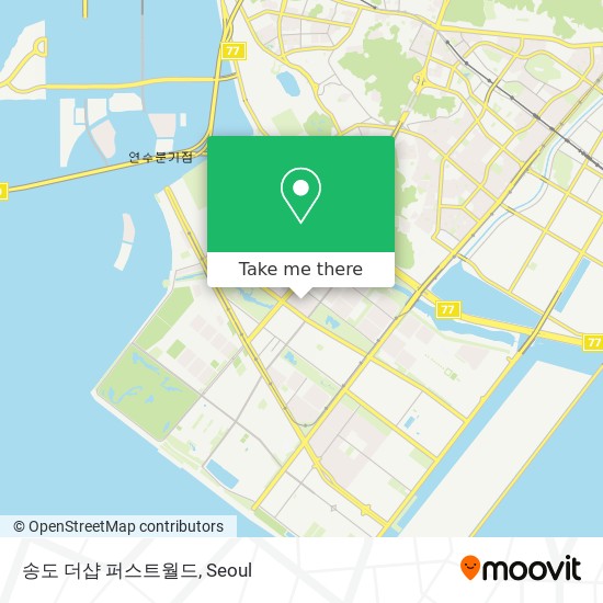 송도 더샵 퍼스트월드 map