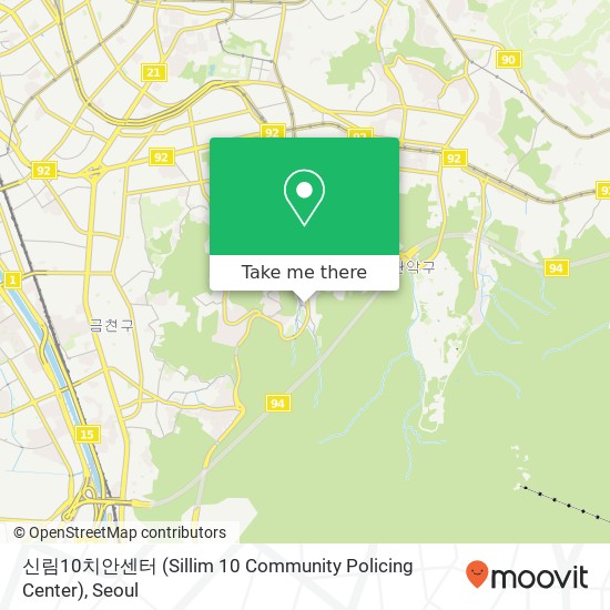 신림10치안센터 (Sillim 10 Community Policing Center) map