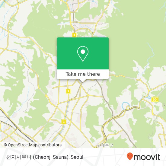 천지사우나 (Cheonji Sauna) map