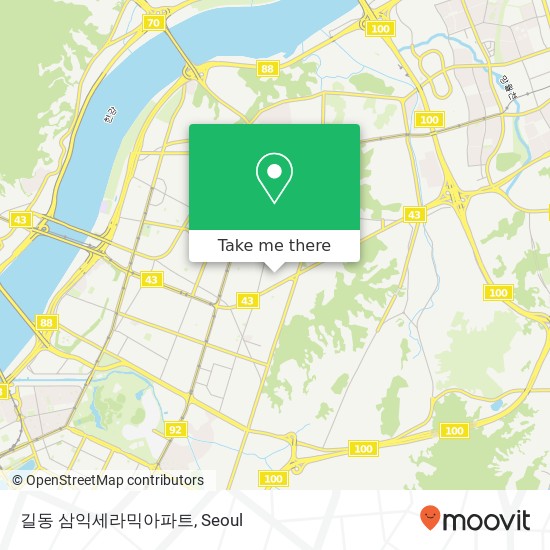 길동 삼익세라믹아파트 map