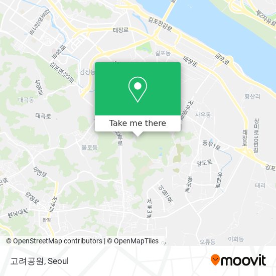 고려공원 map