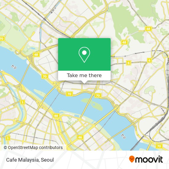Cafe Malaysia map