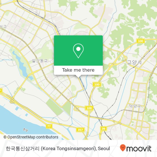 한국통신삼거리 (Korea Tongsinsamgeori) map