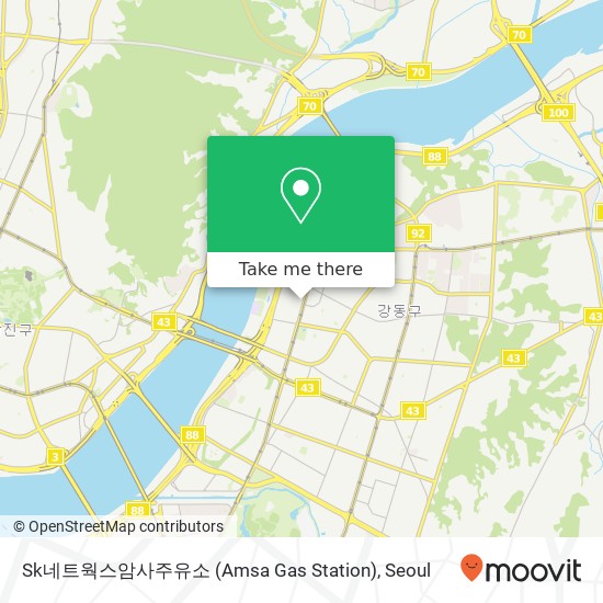 Sk네트웍스암사주유소 (Amsa Gas Station) map