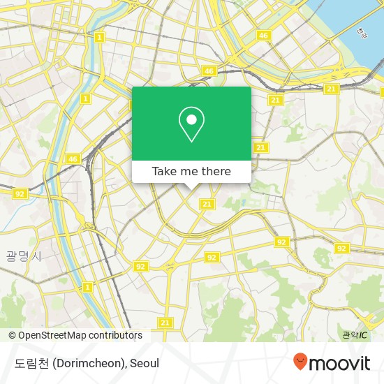 도림천 (Dorimcheon) map