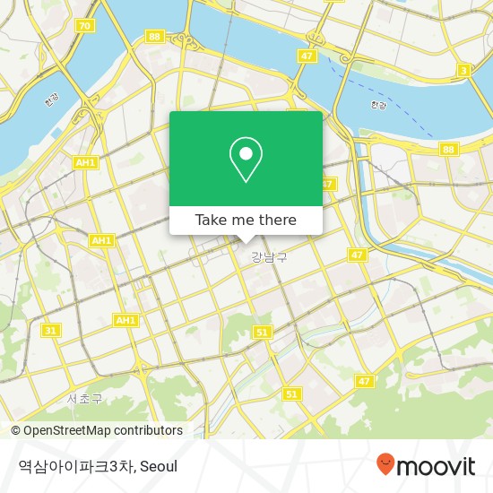 역삼아이파크3차 map