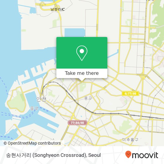 송현사거리 (Songhyeon Crossroad) map