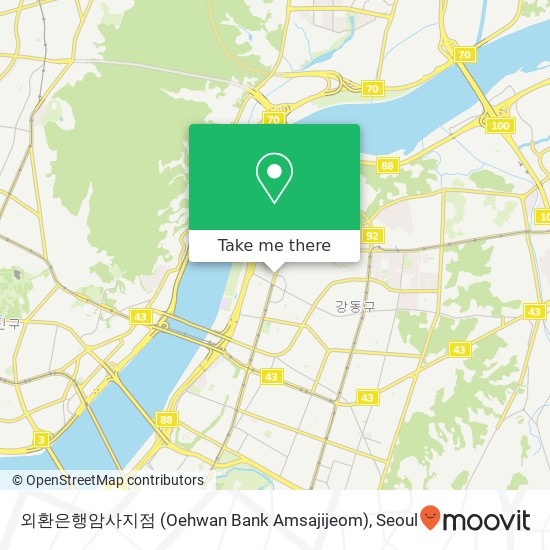 외환은행암사지점 (Oehwan Bank Amsajijeom) map