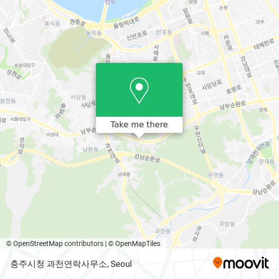 충주시청 과천연락사무소 map