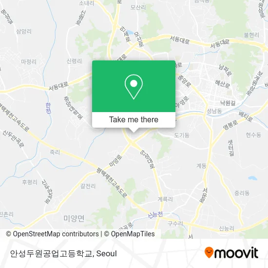 안성두원공업고등학교 map