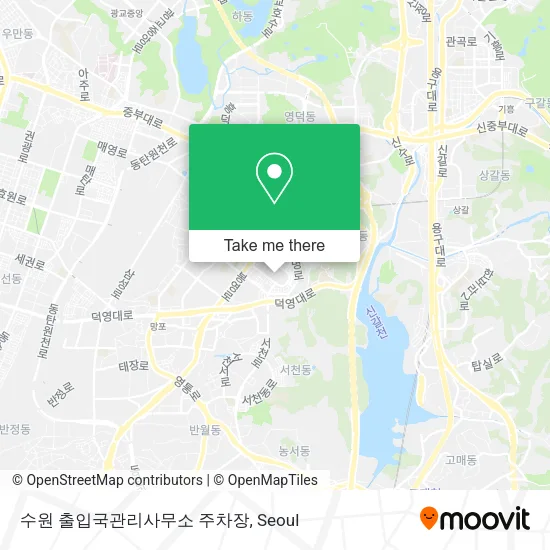 수원 출입국관리사무소 주차장 map