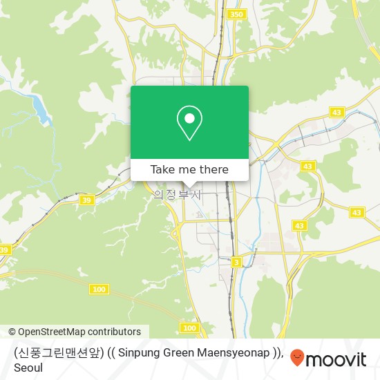 (신풍그린맨션앞) (( Sinpung Green Maensyeonap )) map