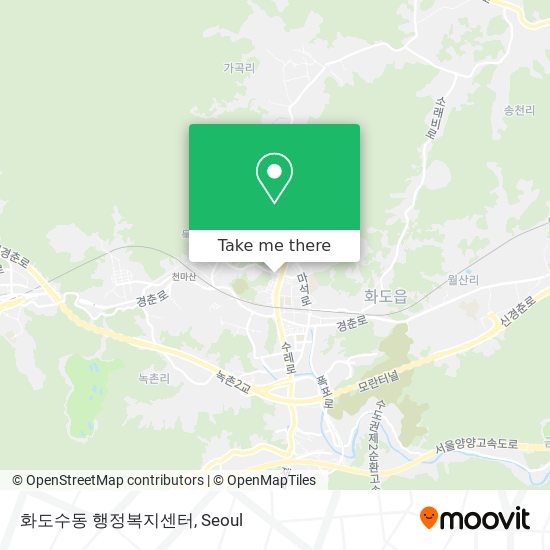 화도수동 행정복지센터 map