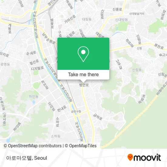 아로마모텔 map