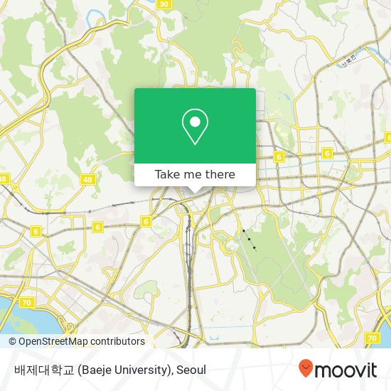 배제대학교 (Baeje University) map