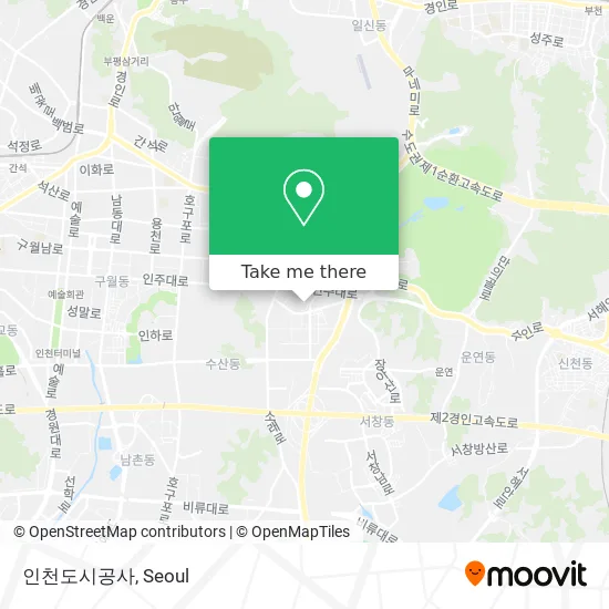 인천도시공사 map
