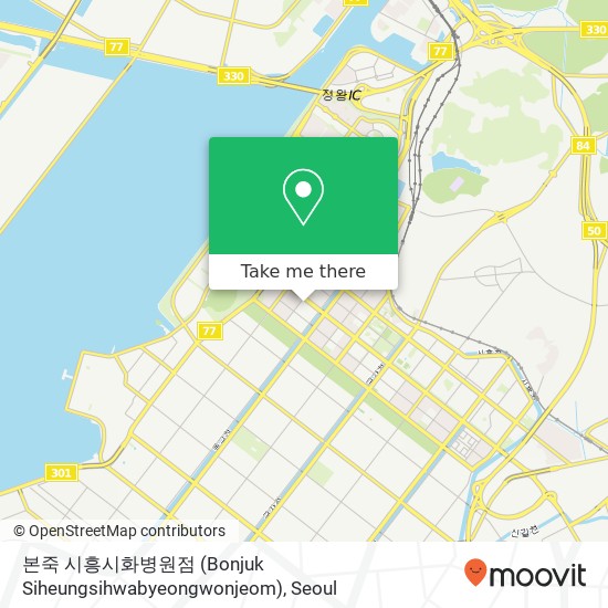 본죽 시흥시화병원점 (Bonjuk  Siheungsihwabyeongwonjeom) map