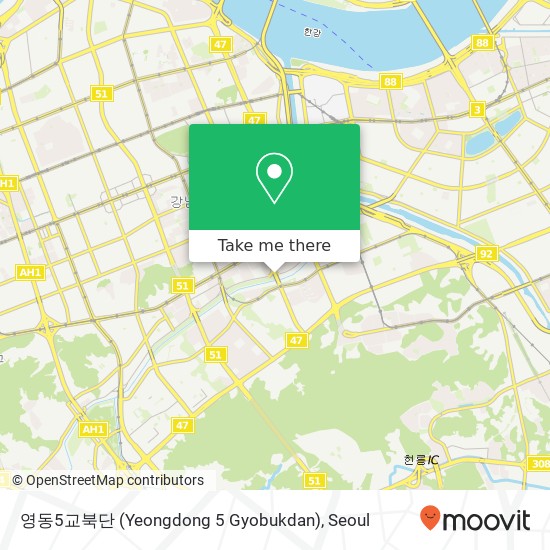 영동5교북단 (Yeongdong 5 Gyobukdan) map