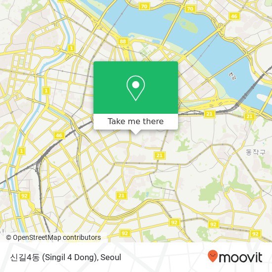 신길4동 (Singil 4 Dong) map