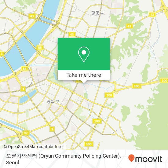 오륜치안센터 (Oryun Community Policing Center) map