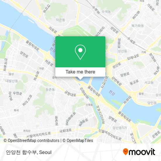 안양천 합수부 map