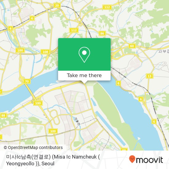미사Ic남측(연결로) (Misa Ic Namcheuk ( Yeongyeollo )) map