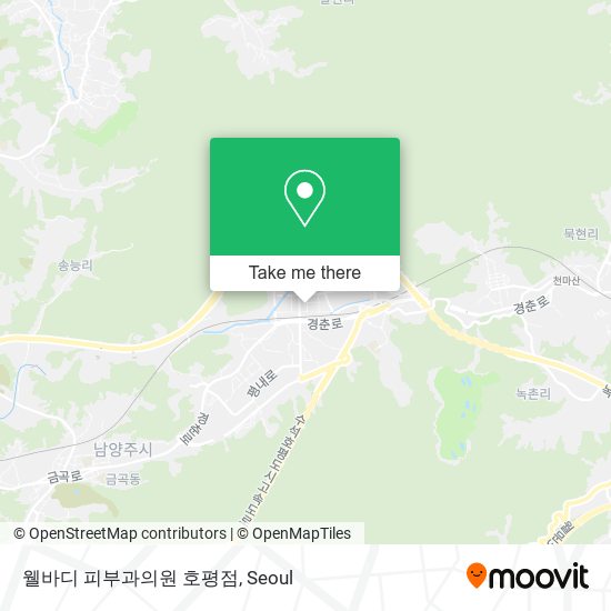 웰바디 피부과의원 호평점 map