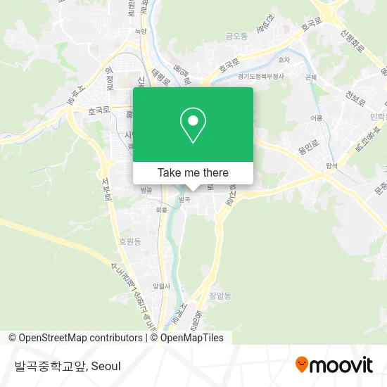 발곡중학교앞 map