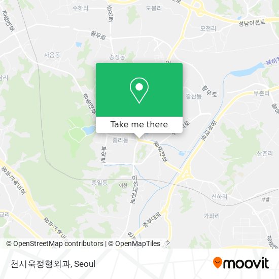 천시욱정형외과 map