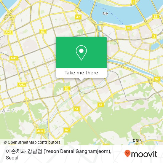 예손치과 강남점 (Yeson Dental Gangnamjeom) map