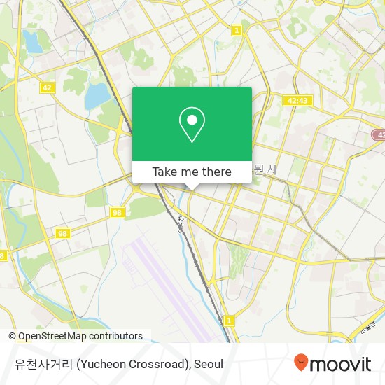유천사거리 (Yucheon Crossroad) map