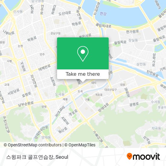 스윙파크 골프연습장 map