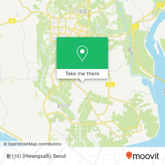 황산리 (Hwangsalli) map
