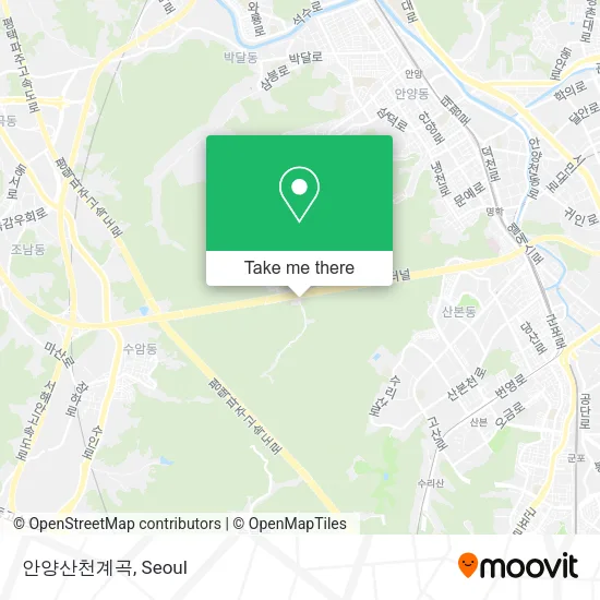 안양산천계곡 map