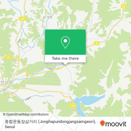 종합운동장삼거리 (Jonghapundongjangsamgeori) map