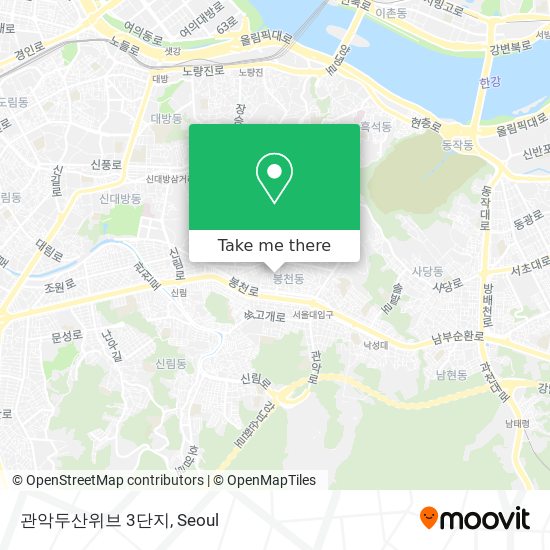 관악두산위브 3단지 map