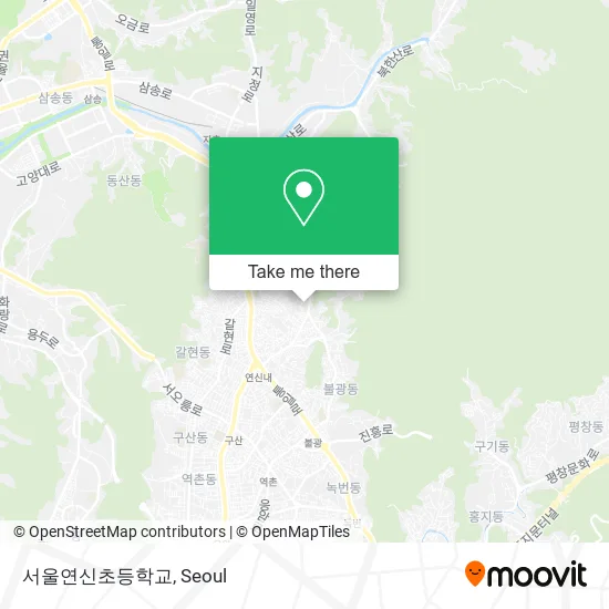 서울연신초등학교 map