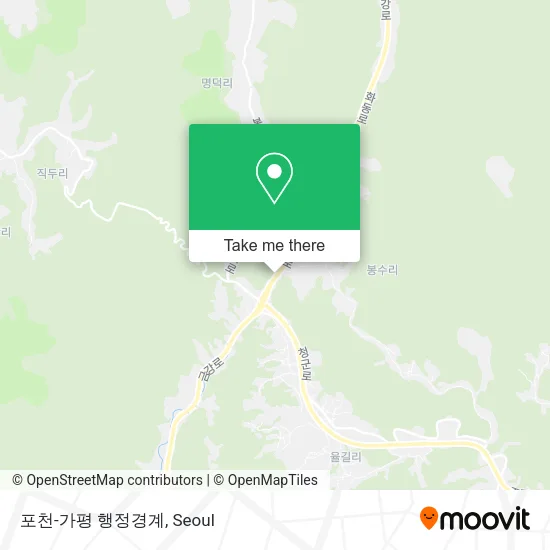 포천-가평 행정경계 map