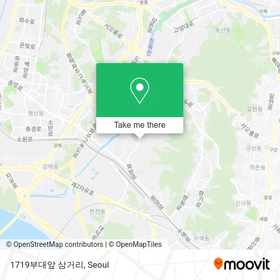 1719부대앞 삼거리 map
