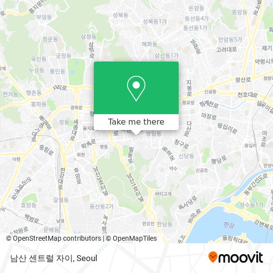 남산 센트럴 자이 map